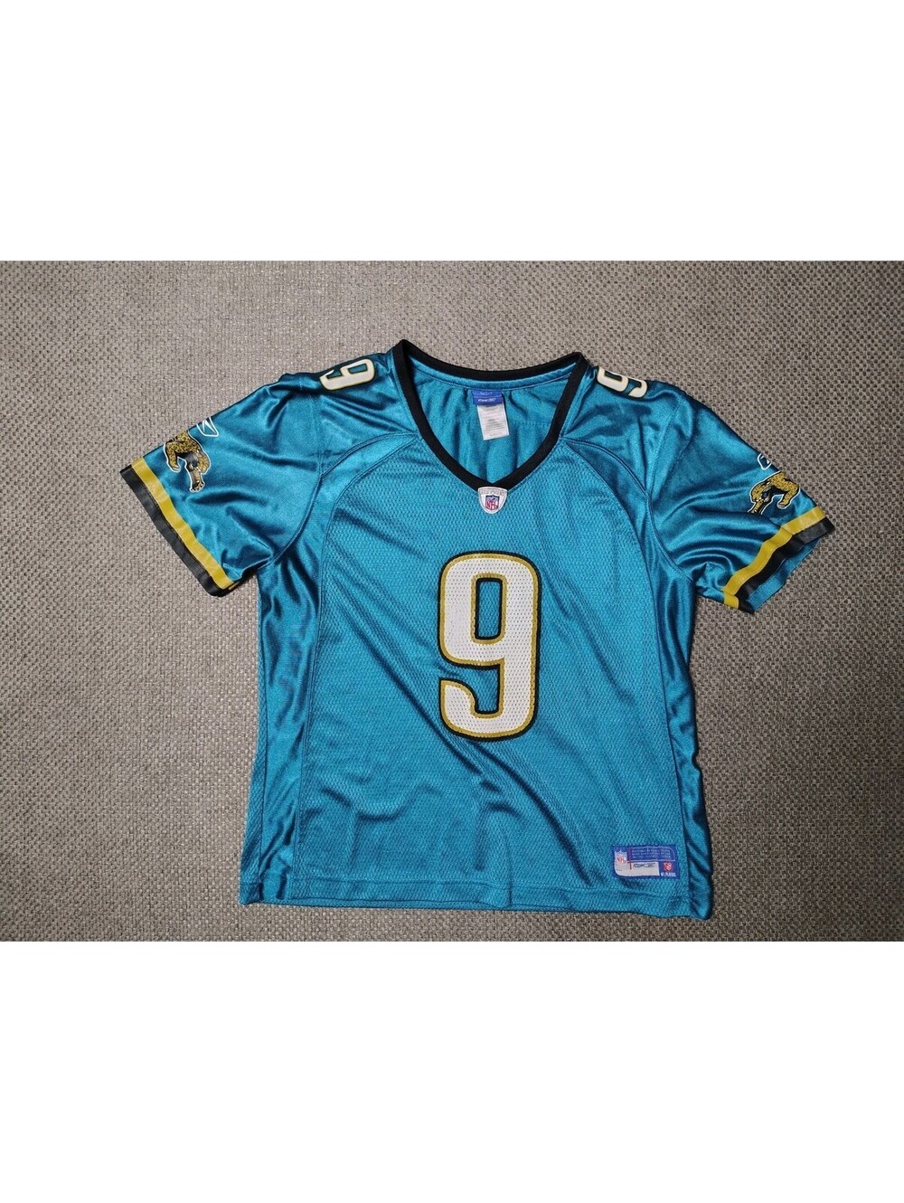 Reebok David Garrard Jacksonville Jaguars Jersey Mens XL 9 Teal NFL Football